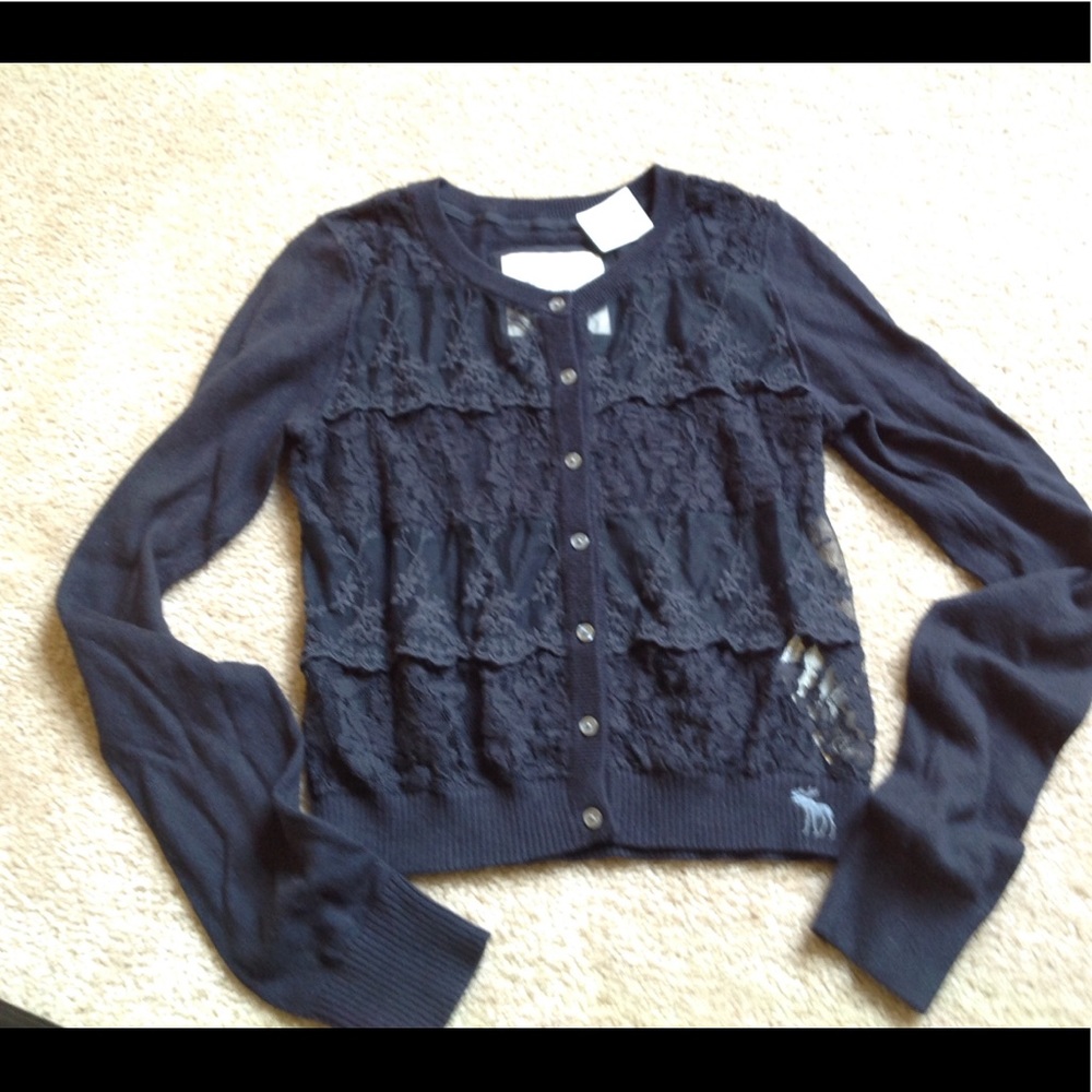COPY - Abercrombie & Fitch Lace Front Cardigan, XS
